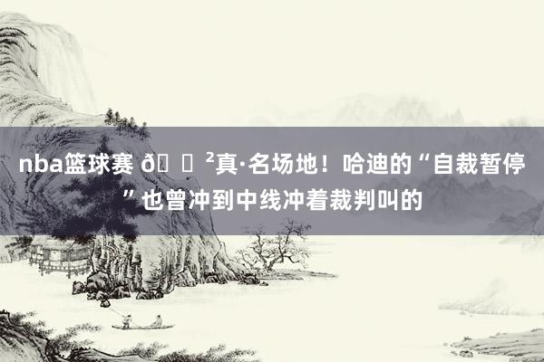 nba篮球赛 😲真·名场地！哈迪的“自裁暂停”也曾冲到中线冲着裁判叫的